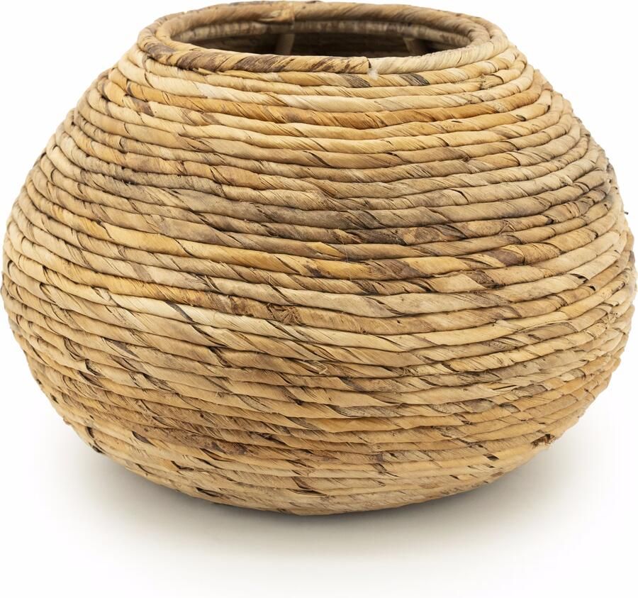 By-Boo Plantenpot Benti Abaca 35cm hoog Natuurlijk
