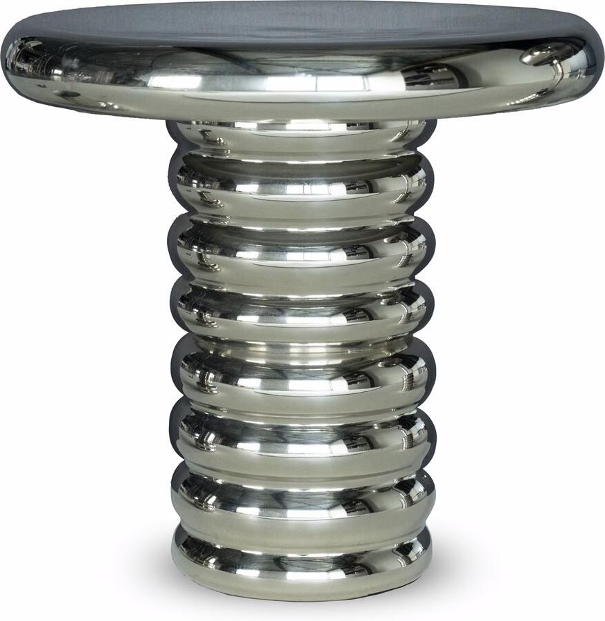 By-Boo Ronde Bijzettafel Chromeo 41cm