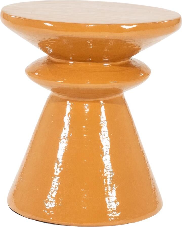 By-Boo Ronde Bijzettafel Circolo 40cm Terracotta