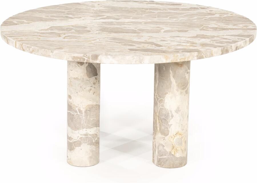 By-Boo Ronde Salontafel Marmo Marmer 70cm Beige