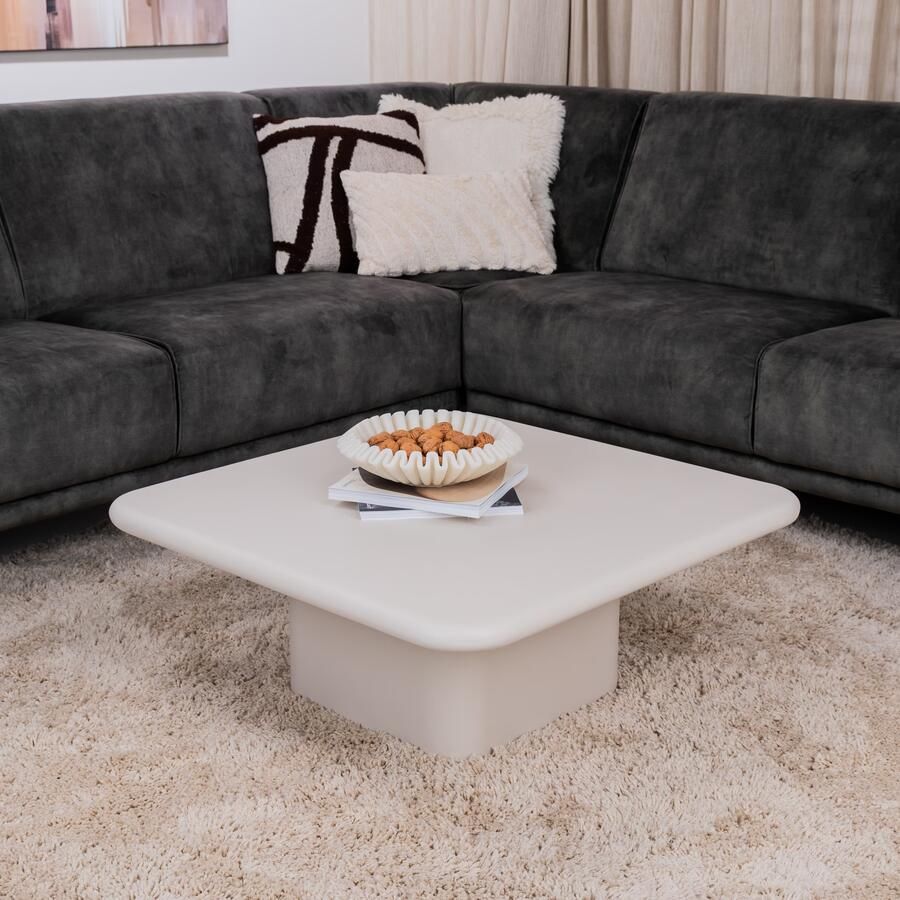 By-Boo Salontafel Siminto 80 x 80cm Beige Vierkant