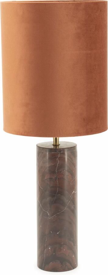 By-Boo Tafellamp Rosso Marmer 65cm hoog Rood