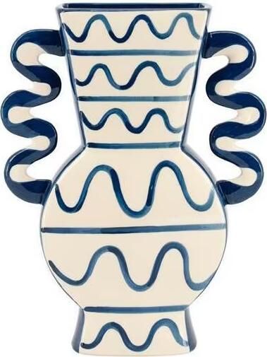 By-Boo Vaas Blu 2 32cm hoog Blauw