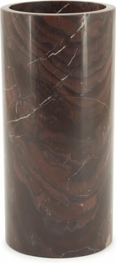 By-Boo Vaas Rosso Marmer 33cm hoog Rood