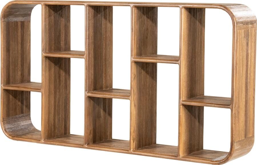 By-Boo Wandkast Cup & Co Teakhout 60 x 110cm Bruin