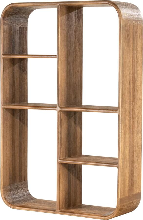 By-Boo Wandkast Cup & Co Teakhout 90 x 64cm Bruin