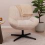 By-Boo Draaifauteuil Derby Chenille Beige - Thumbnail 1