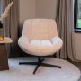 By-Boo Draaifauteuil Derby Chenille Beige - Thumbnail 1