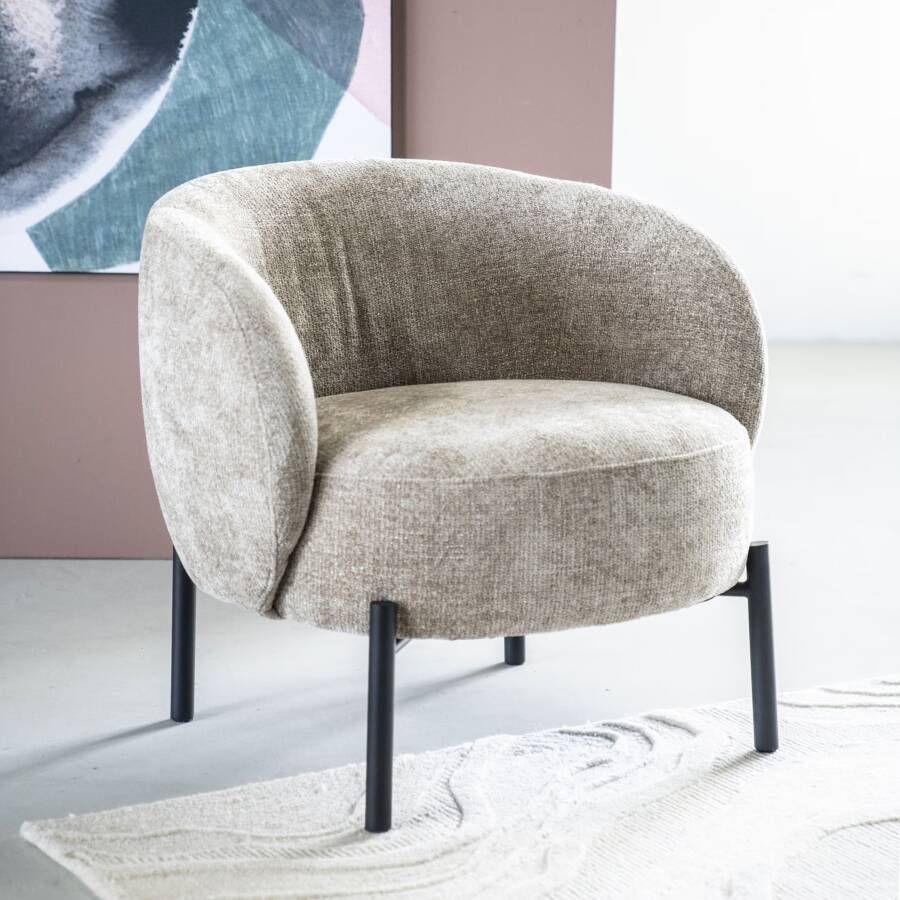 By-Boo Fauteuil Oasis Chenille Taupe