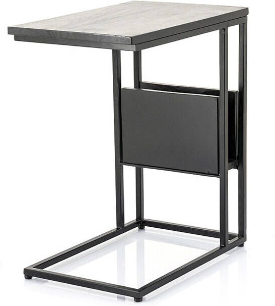 By-Boo Laptoptafel Slider Mangohout Zwart