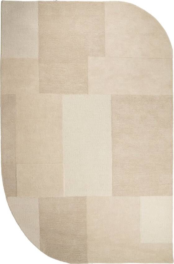 By-Boo Organisch Vloerkleed Contour 190 x 290cm Beige