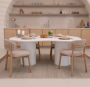 By-Boo Organische Eettafel Seki 200 x 110cm Wit - Thumbnail 1