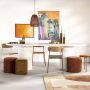 By-Boo Organische Eettafel Seki 250 x 110cm Wit - Thumbnail 1