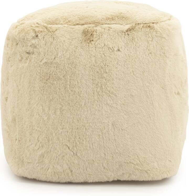 By-Boo | Pouf Mosa Beige | Woonaccessoires | Poef