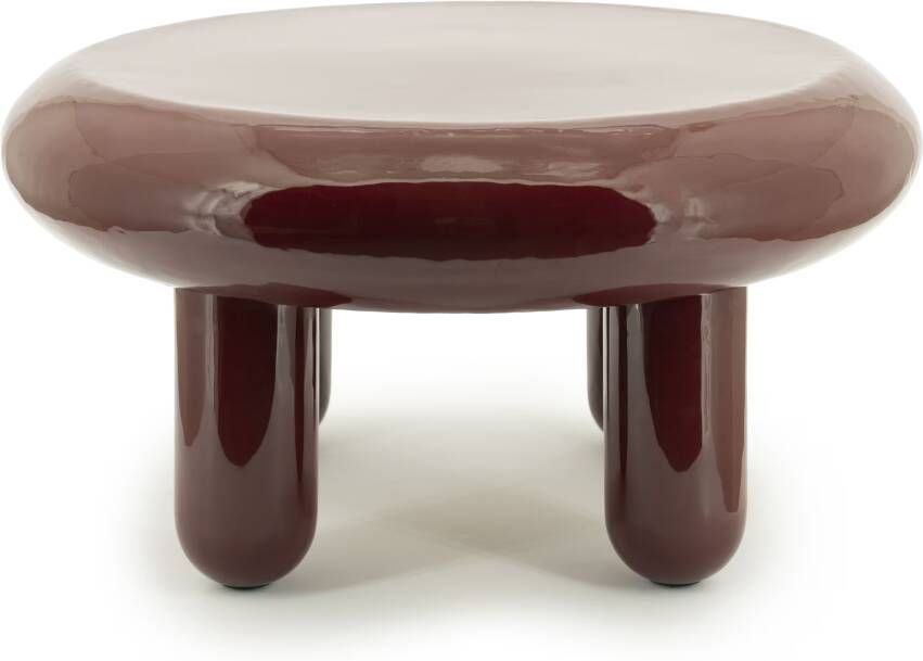 By-Boo Ronde Salontafel Balloon 70cm Burgundy