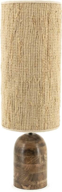 By-Boo Tafellamp Gadja Hout en Jute 78cm Natuurlijk