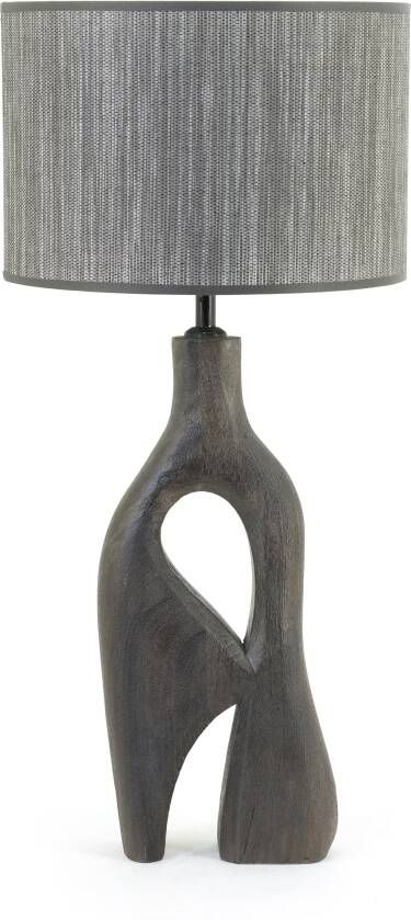 By-Boo Tafellamp Shiboo Hout 64cm hoog Bruin