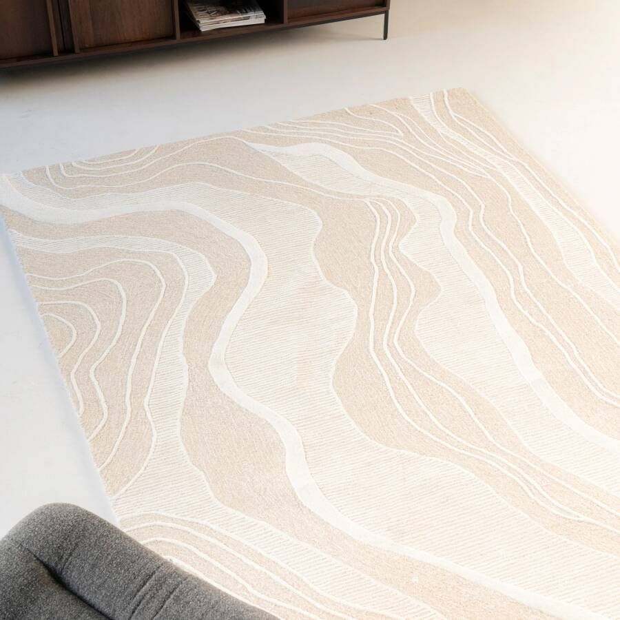 By-Boo Vloerkleed Soil Wol 160 x 230cm Beige