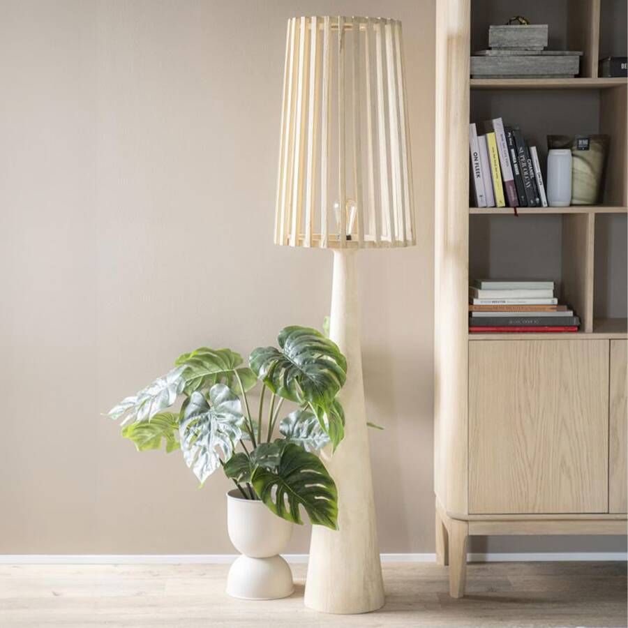 By-Boo Vloerlamp Guard Mangohout 162cm hoog Naturel