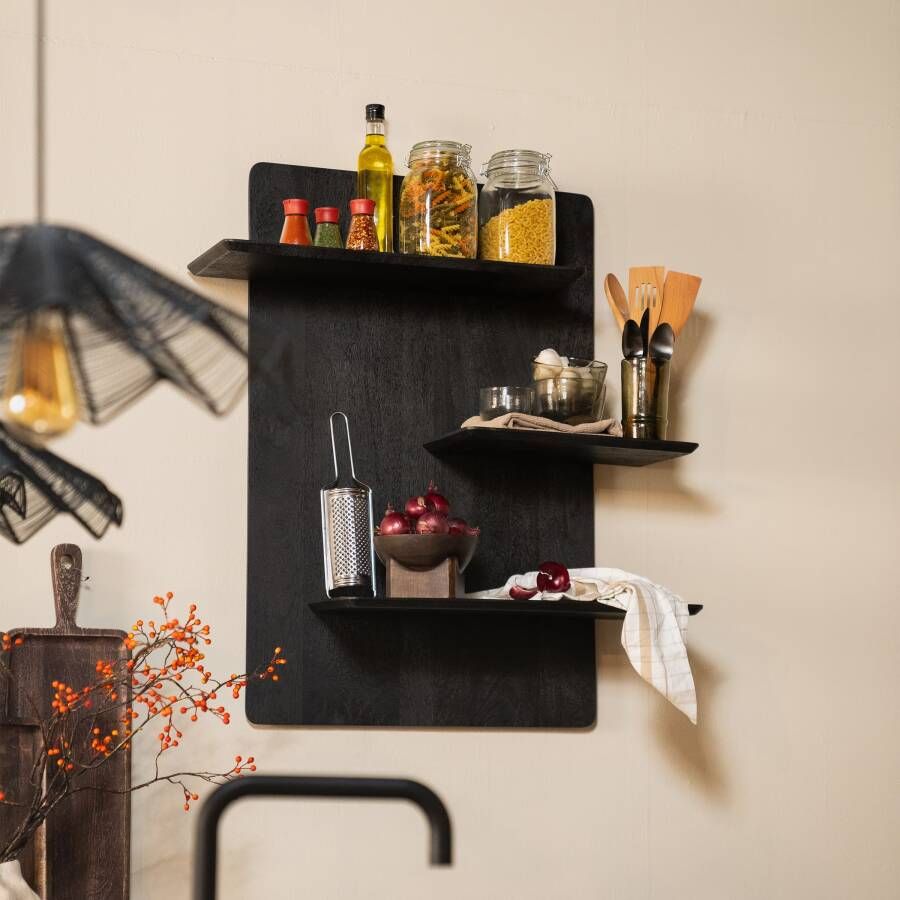 By-Boo | Wandplank Seco Brown | Woonaccessoires | Wanddecoratie