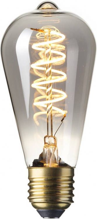 Calex Spiraallamp 'Peer' E27 LED 4W Titanium Rustic 14cm dimbaar - Foto 4