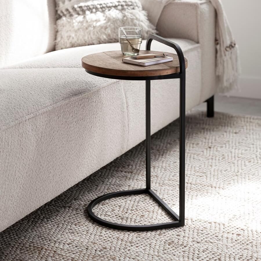 DTP Home Laptop table Soho TEAKWOOD 60xØ35 cm recycled teakwood top