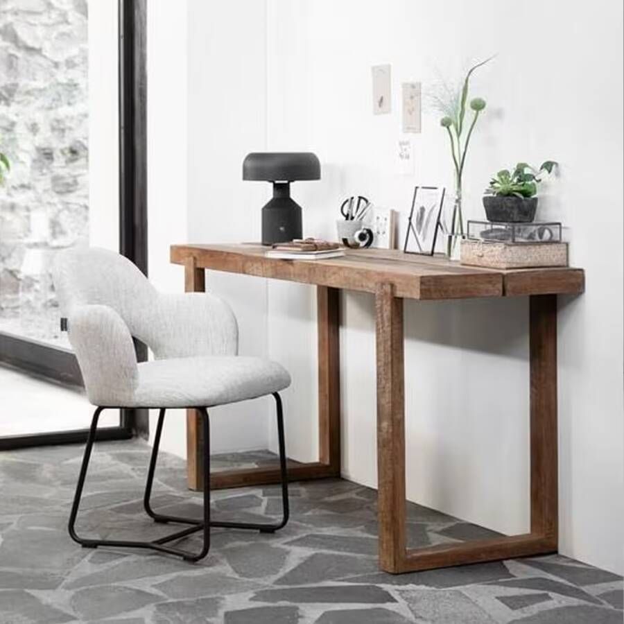 DTP Home Sidetable Bureau Icon Teakhout 150 x 50cm Naturel