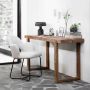 DTP Home Console Writing desk Icon 76x150x50 cm 6 cm top with split recycled teakwood - Thumbnail 2