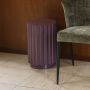 Dutchbone Bijzettafel Kruk Camila Plum Rond - Thumbnail 3