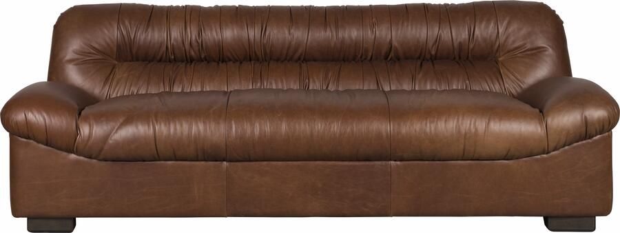 Dutchbone | Bank Douglas Wax Leather Chocolate | Zitmeubels woonkamer | 3-zitsbank - Foto 3