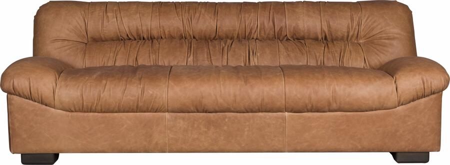 Dutchbone | Bank Douglas Wax Leather Cognac | Zitmeubels woonkamer | 3-zitsbank