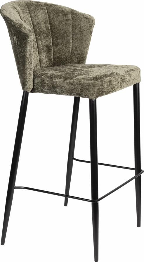 Dutchbone | Dutchbone | Barstoel Georgia Green | Eetkamer meubels | Barstoel | Eetkamer meubels | Barstoel