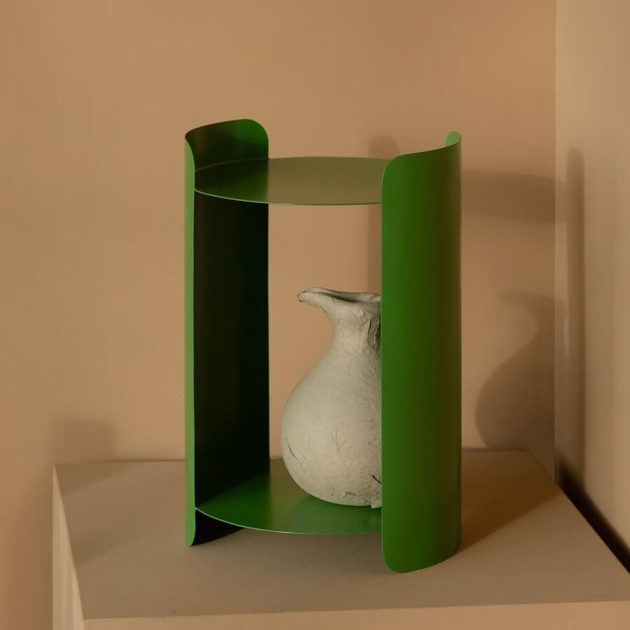 Dutchbone Navagio Bijzettafel Rond 31 cm Metaal Groen - Foto 2