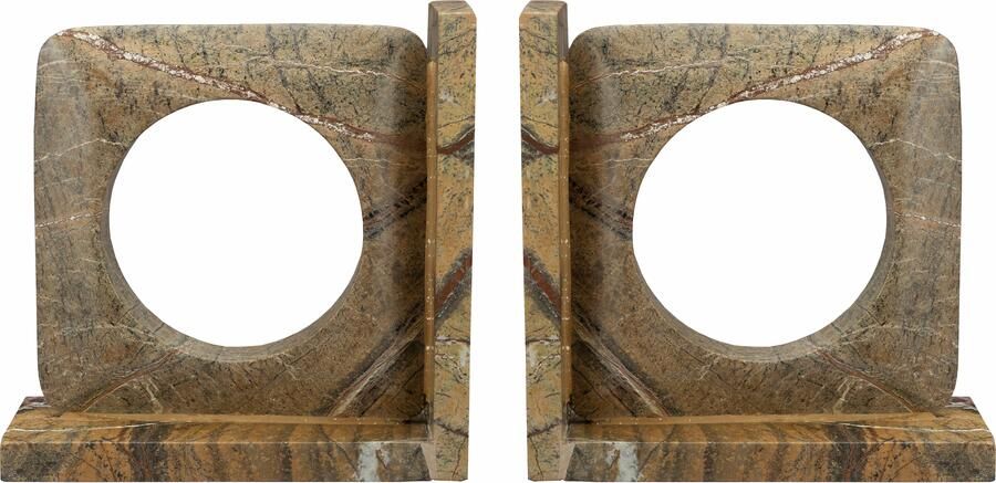 Dutchbone | Dutchbone | Book End Satpura Brown Marble (set Of 2) | Woonaccessoires | Woonaccessoire | Woonaccessoires | Woonaccessoire - Foto 2