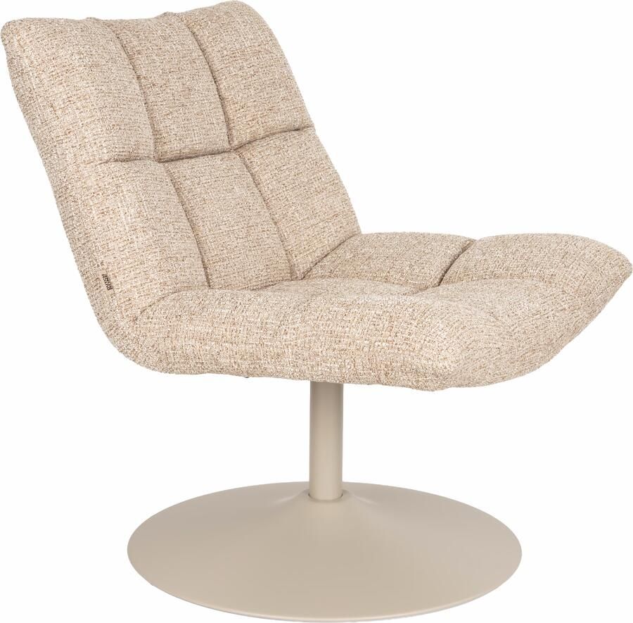 Dutchbone Draaifauteuil Bar Grof geweven stof Beige