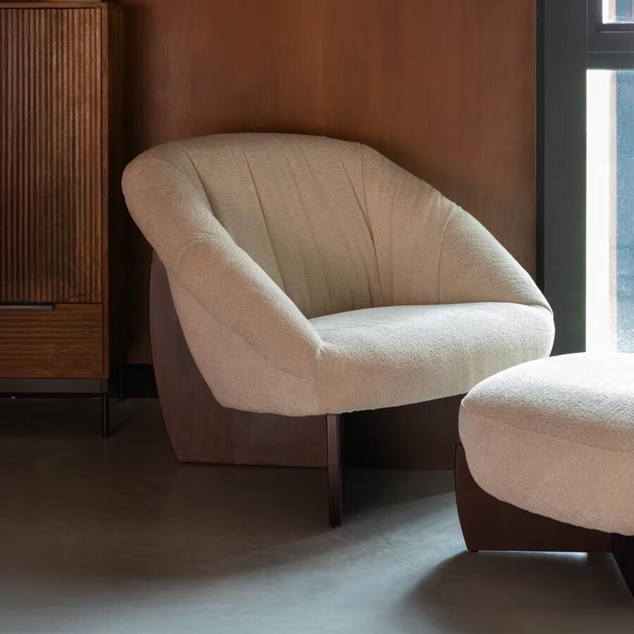 Dutchbone | Fauteuil Emilius Beige | Zitmeubels woonkamer | Fauteuil