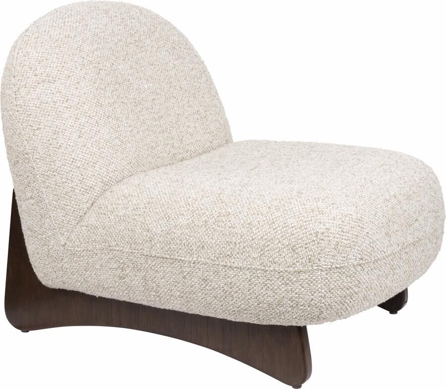 Dutchbone Fauteuil Loom Bouclé en hout Beige