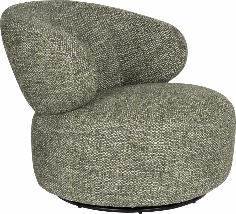 Dutchbone Fauteuil Walter Grof geweven stof Groen