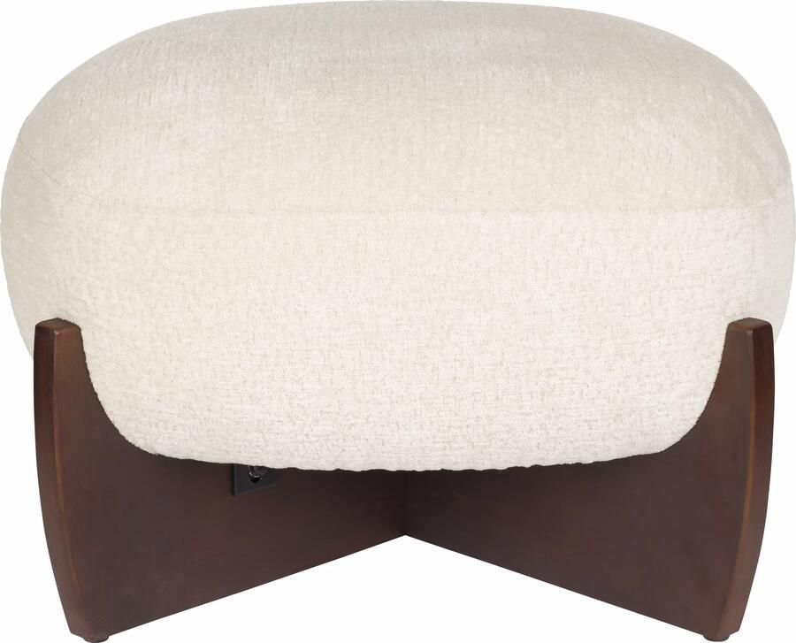 Dutchbone | Poef Emilius Beige | Zitmeubels woonkamer | Hocker