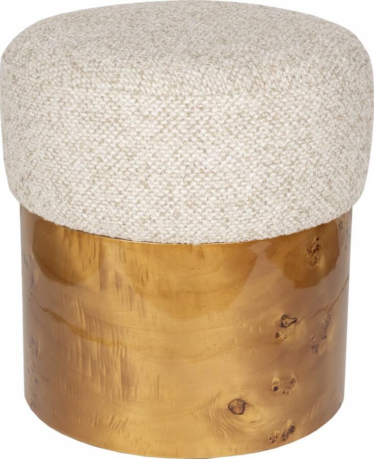 Dutchbone Krukje Burlin Eucalyptushout en stof Beige