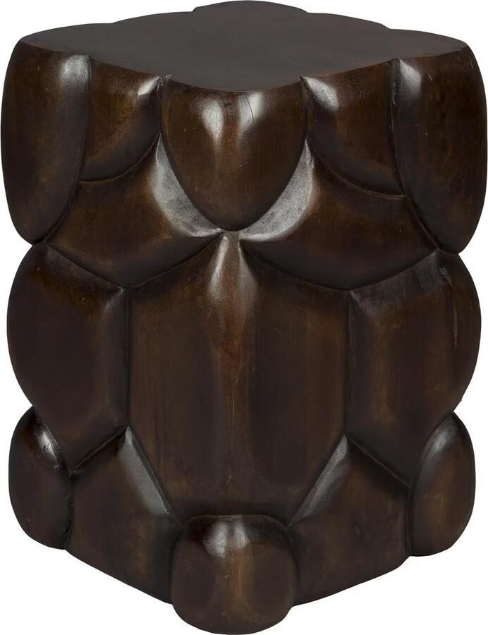 Dutchbone Krukje Bijzettafel Brooklyn Mangohout 30 x 30cm Bruin Vierkant