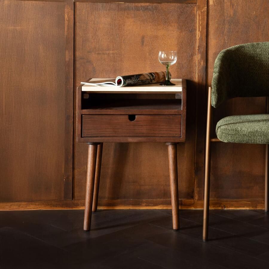 Dutchbone | Dutchbone | Bijzettafel bedstand Arda | Slaapkamerkasten | Nachtkastje | Slaapkamerkasten | Nachtkastje