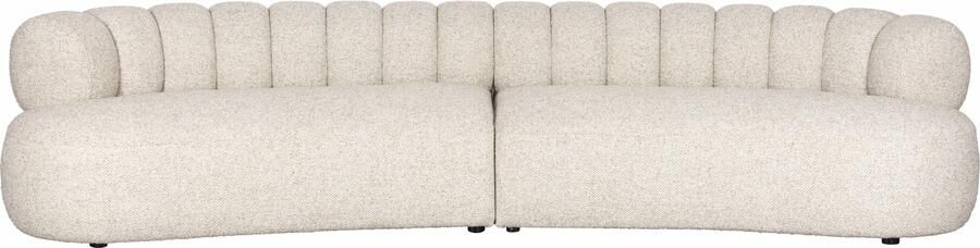 Dutchbone Organische 4 5-zits Bank Duvane 310cm Geweven stof Beige