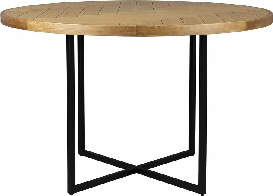 Dutchbone Ronde Eettafel Class Eikenhout 120cm Naturel - Foto 3