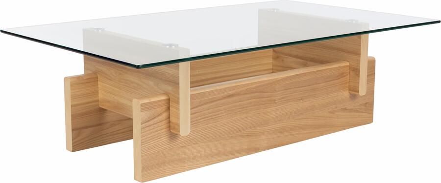 Dutchbone Salontafel Lucifer Glas & Eiken 100 x 60cm Naturel
