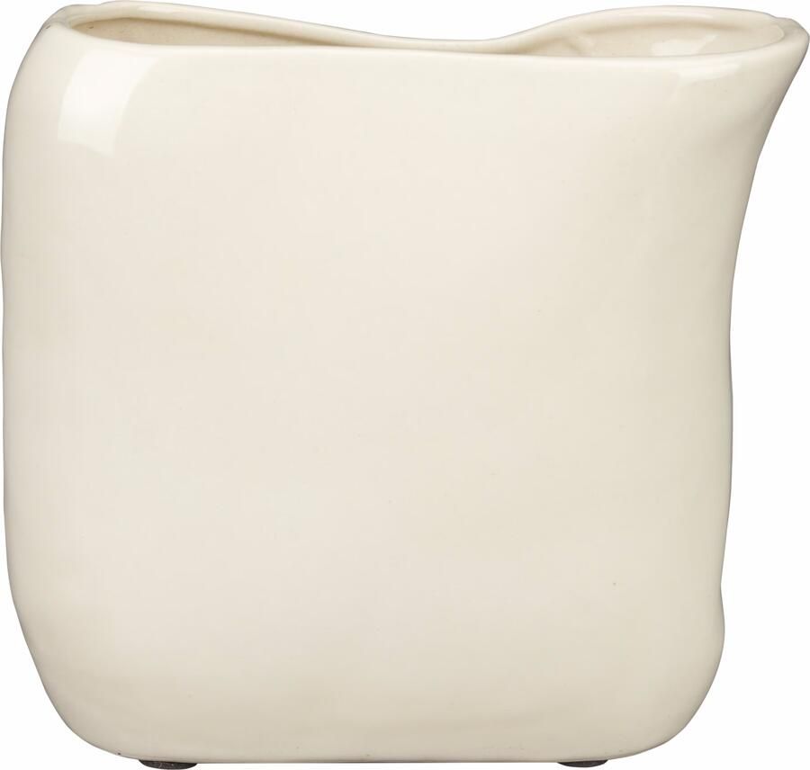 Dutchbone Vaas Edna 18cm Beige