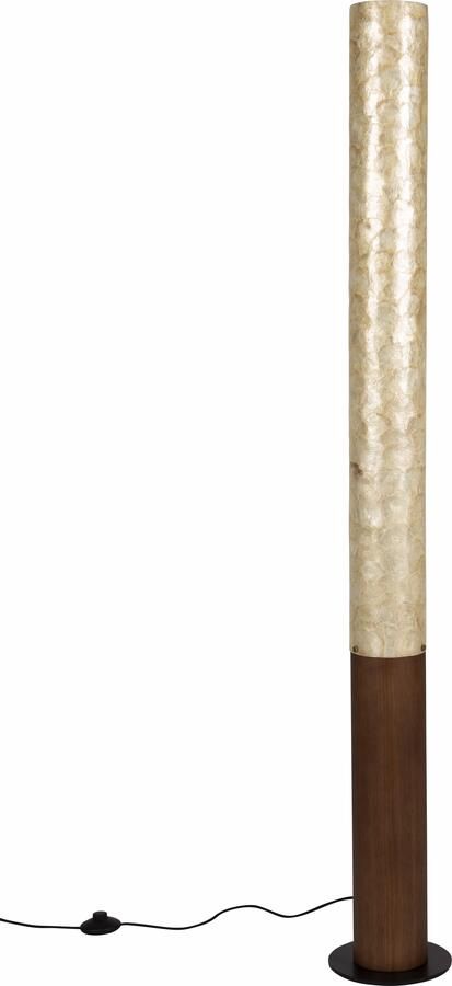 Dutchbone Vloerlamp Beam Eikenhout en acryl 150cm hoog Bruin