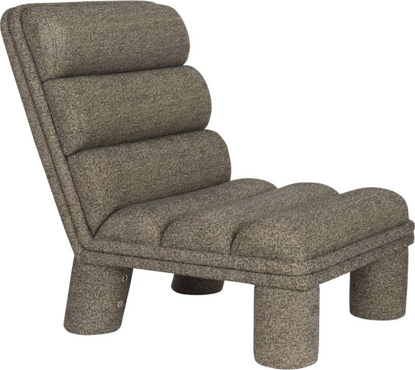 Dutchbone Fauteuil Fern Bouclé Grijs