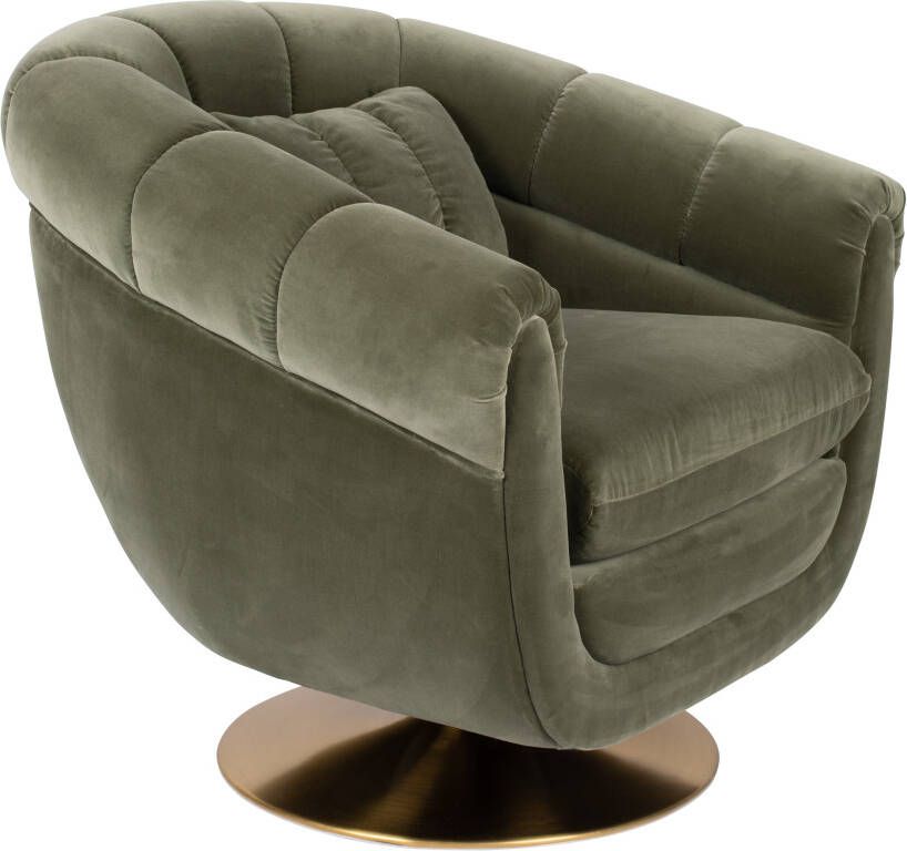 Dutchbone Fauteuil 'Member' kleur Olive