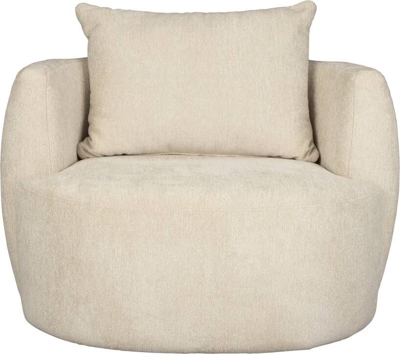 Dutchbone Fauteuil Rocca Geweven stof Latte